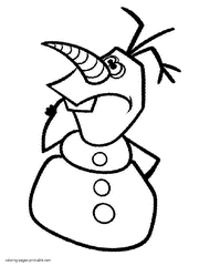 Olaf Frozen coloring pages