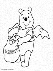 Disney Halloween printable coloring pages. Free download