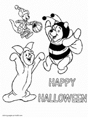 Happy Halloween. Disney Coloring Pages