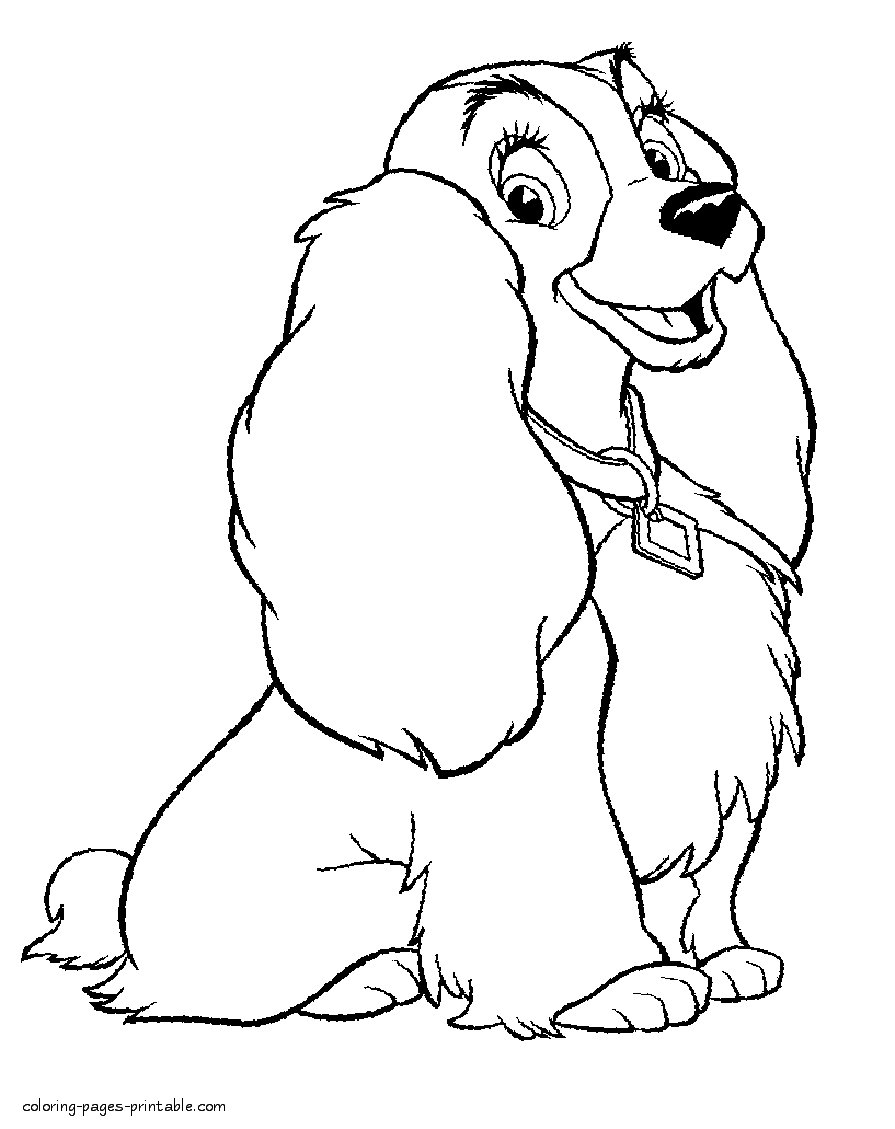 Free coloring pages Disney. Lady and the Tramp || COLORING-PAGES ...