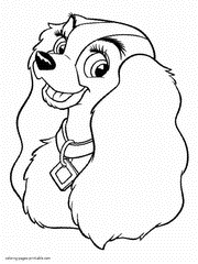 Lady and the Tramp coloring pages 10