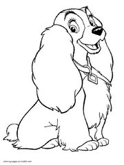 Lady and the Tramp coloring pages 18