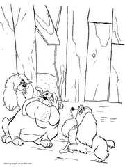 Lady and the Tramp coloring pages 31