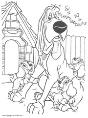 Lady and the Tramp coloring pages 46