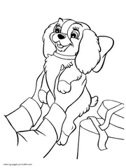 Lady and the Tramp coloring pages 48