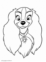 Lady and the Tramp coloring pages 53