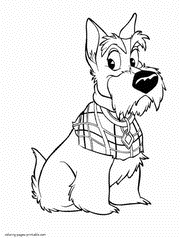 Lady and the Tramp coloring pages 55