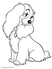 Lady and the Tramp coloring pages 59