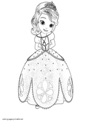 Princess Sofia. Coloring pages for girls