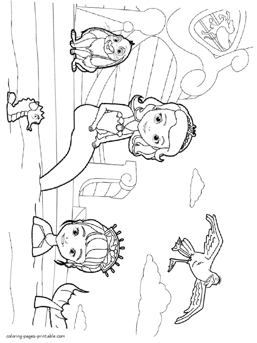 Sofia printable coloring pictures