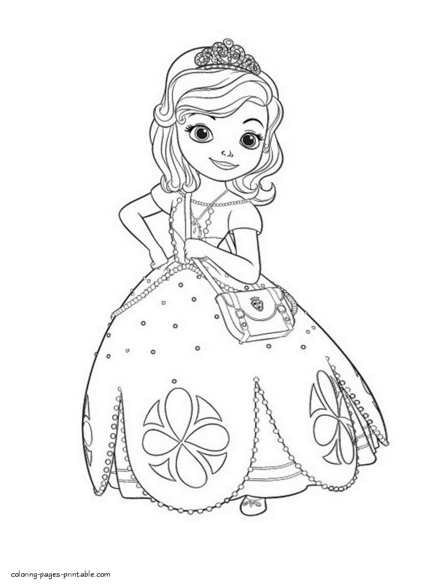 Sofia coloring pages to print for girls
