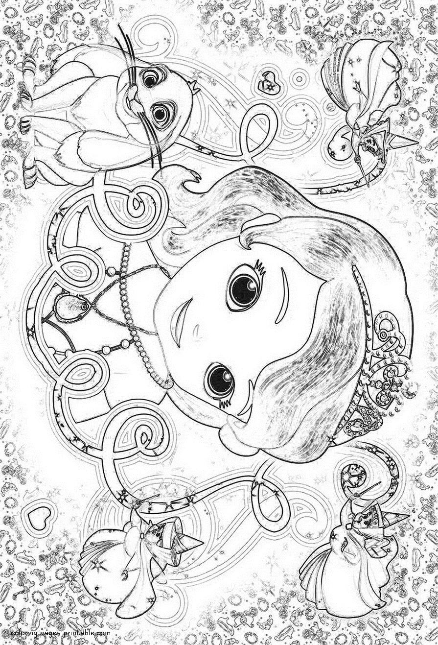 Sofia the First coloring pages to print || COLORING-PAGES-PRINTABLE.COM