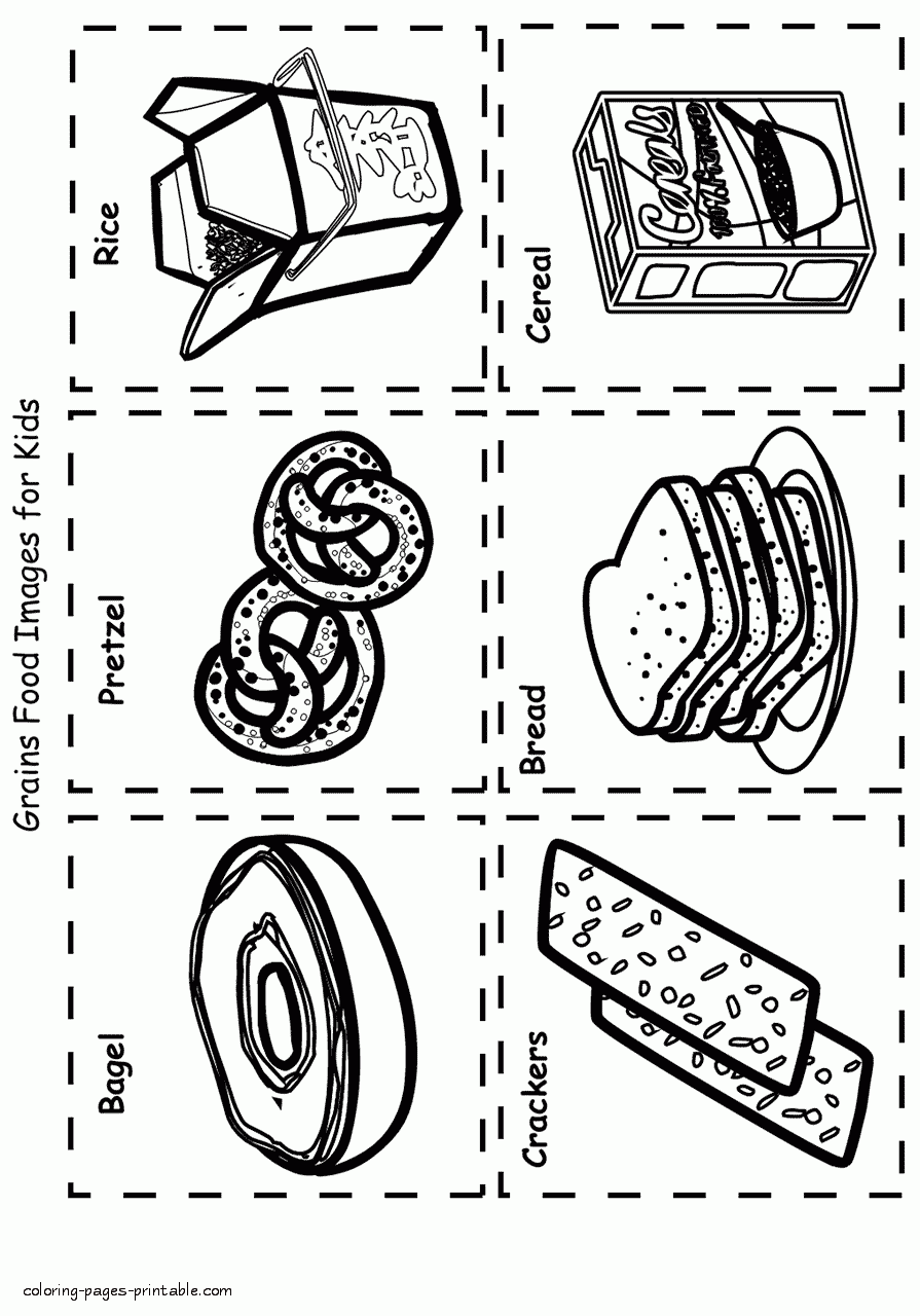 food coloring pages for kids grains food coloring pages printable com