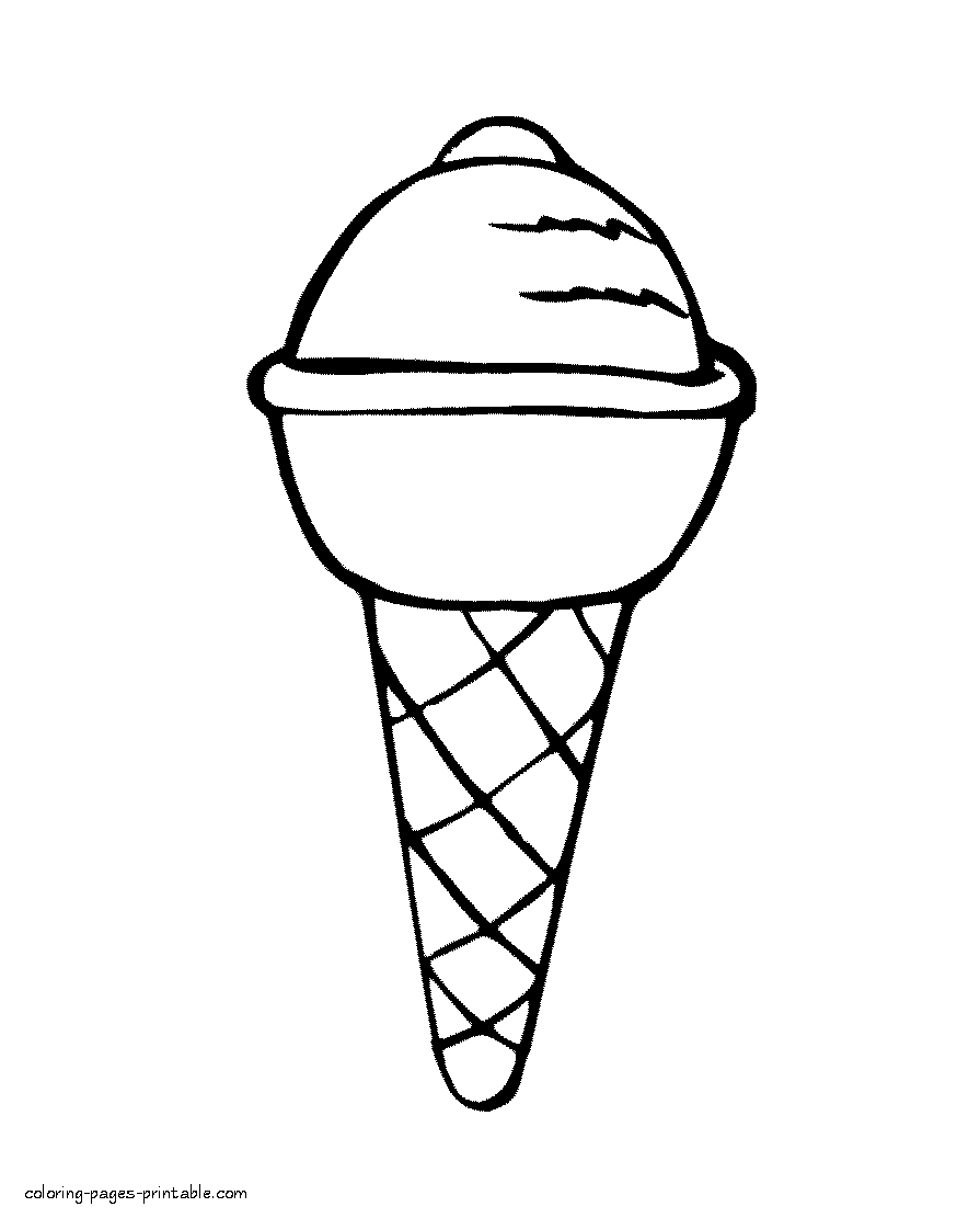 Ice cream coloring book || COLORING-PAGES-PRINTABLE.COM