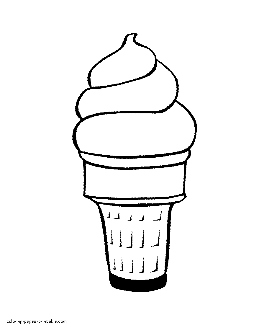 Ice cream coloring sheets || COLORING-PAGES-PRINTABLE.COM