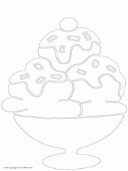 Printable ice cream coloring pages free