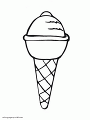 Ice cream coloring book for free