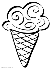 Ice cream coloring printables to color