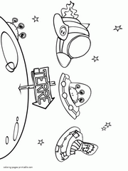 Space coloring books. Print it free