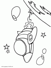 Printable space coloring pages for little boys