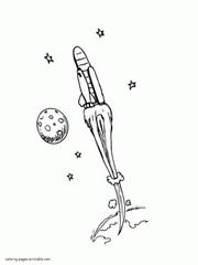 Coloring pages space