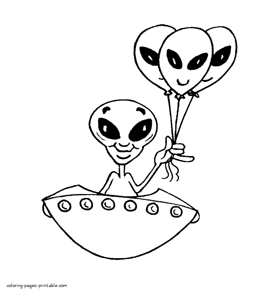 Space Coloring Pages Printable || Coloring-Pages-Printable.com