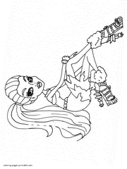 Free coloring pages for girls. Abbey Bominable