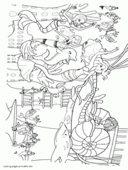 A Mermaid Tale. Barbie coloring pages