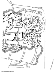Barbie Pearl Princess colouring pages that you can print