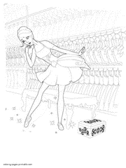 Coloring pages for girls. Barbie in The Pink Shoes