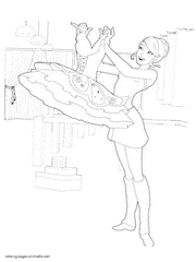 Barbie in The Pink Shoes coloring pages for girls
