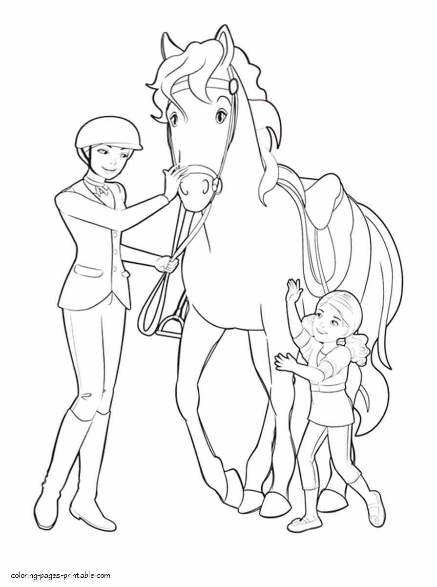 Download Barbie and Her Sisters in A Pony Tale coloring pages 2 ...