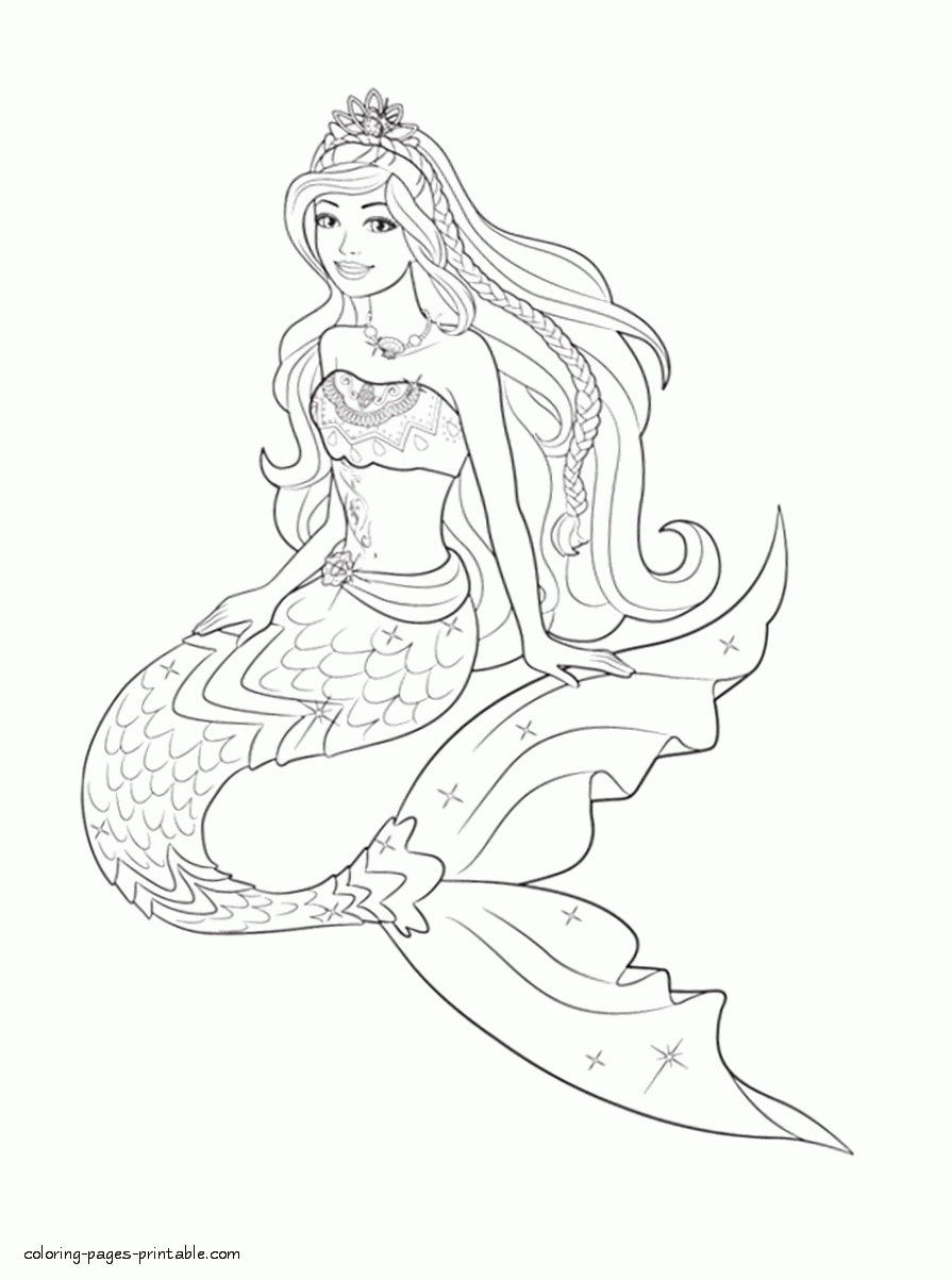 Barbie Coloring Page Barbie Coloring Pages Mermaid Coloring Pages 