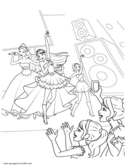 Barbie girl coloring pages for printing