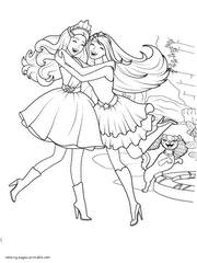 Barbie coloring pages printables. Popstar and Princess