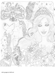 Barbie coloring pictures for girls