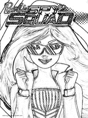 Barbie Spy Squad printable coloring pages for girls