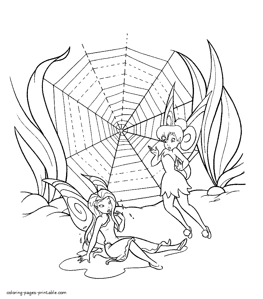 Free Fairy Coloring Pages || Coloring-Pages-Printable.com