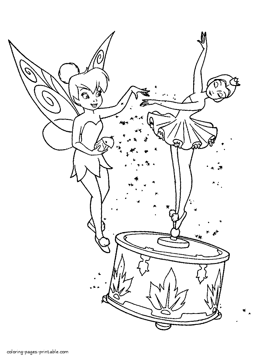 Fairy princess coloring pages for little girls
