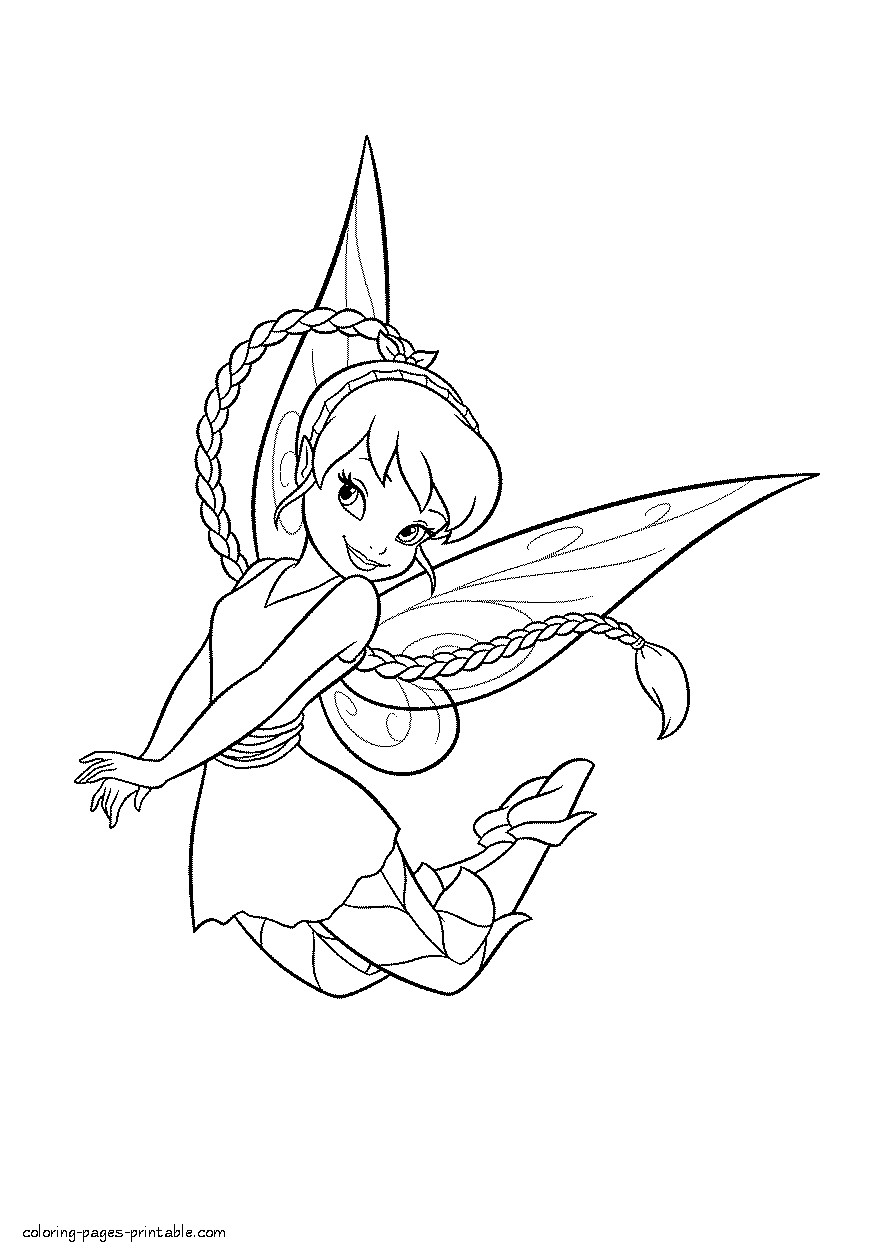 Coloring pages fairy tales for a girl