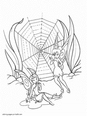 Free fairy coloring pages. Download now