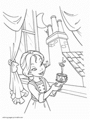 Coloring pages for gils. Fairy