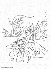 Coloring pages Tinkerbell fairy