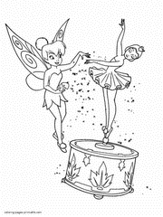 Fairy princess coloring pages for little girls