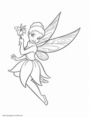 Disney fairies kids coloring pages