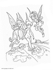 Lovely fairy coloring pages for kids printable