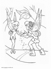 Coloring pages of Tinkerbell fairy