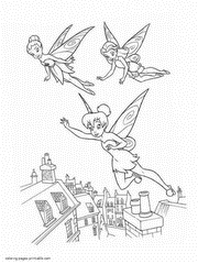 Tinkerbell free coloring book