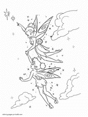 Printable fairy coloring pages for girls