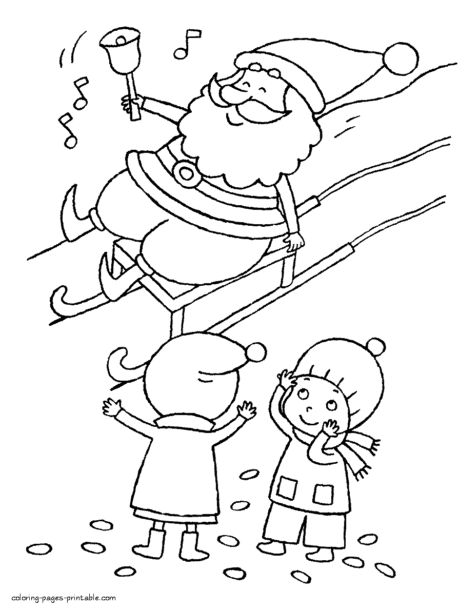 Fun Christmas coloring pages for kids